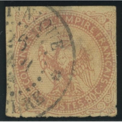 Aigle impériale YT 6 - 80 c. rose - Oblitere cote 75 euro