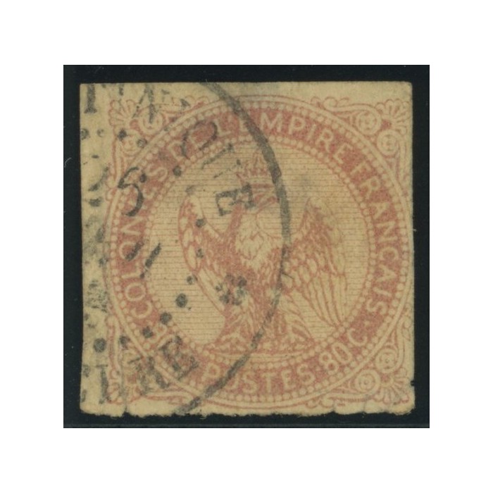 Aigle impériale YT 6 - 80 c. rose - Oblitere cote 75 euro