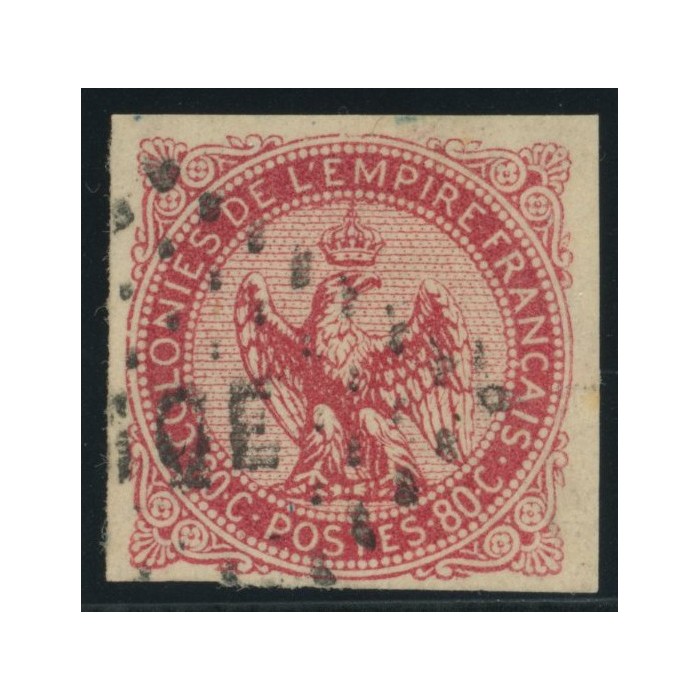 Aigle impériale YT 6 - 80 c. rose - Oblitere cote 75 euro