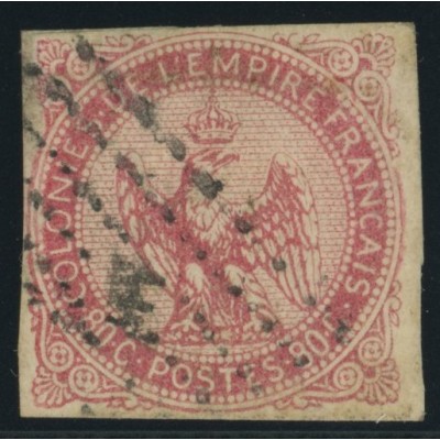 Aigle impériale YT 6 - 80 c. rose - Oblitere cote 75 euro