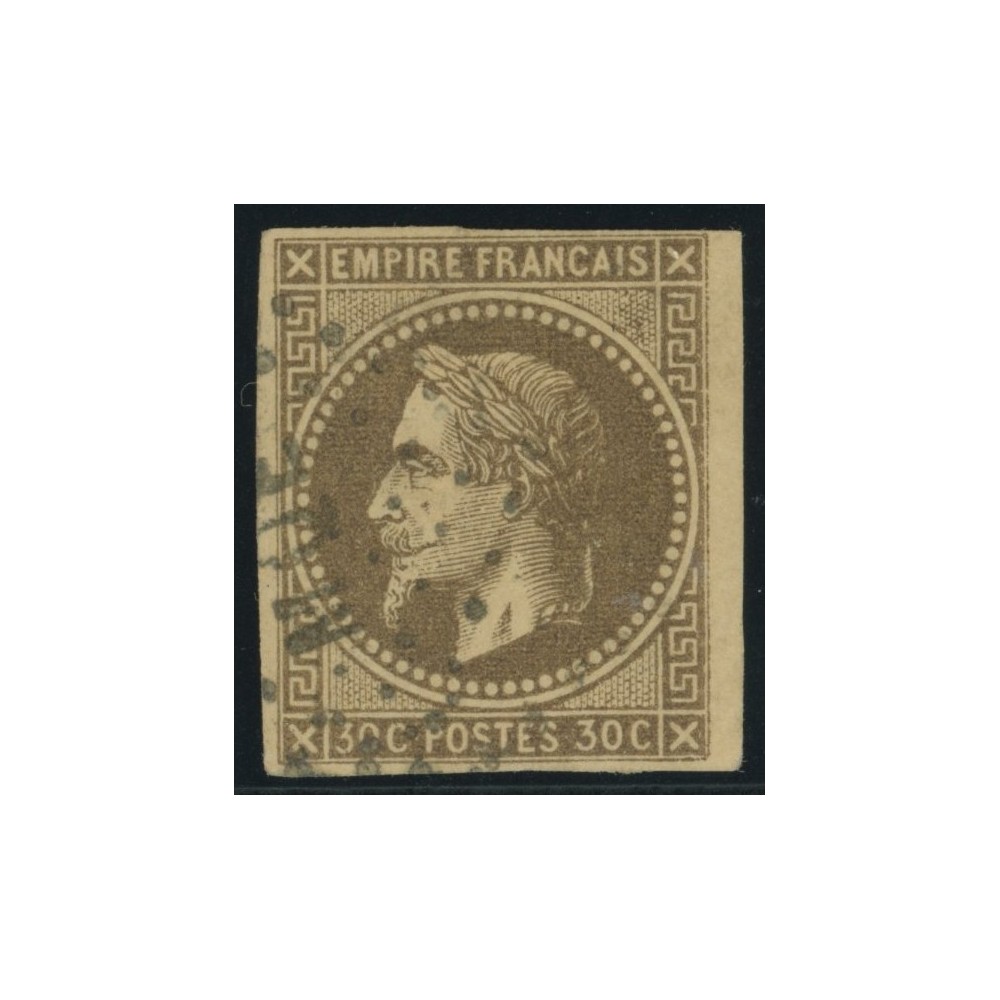Napoléon III YT 9 - 30 c. brun - Oblitere cote 85 euro