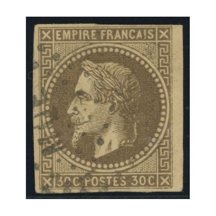 Napoléon III YT 9 - 30 c. brun - Oblitere cote 85 euro