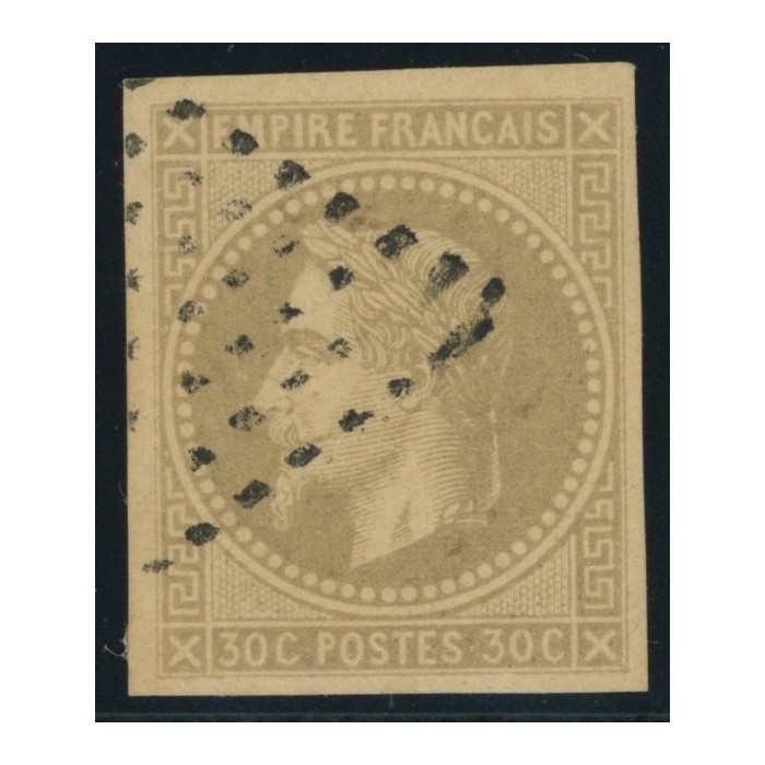 Napoléon III YT 9 - 30 c. brun - Oblitere cote 85 euro