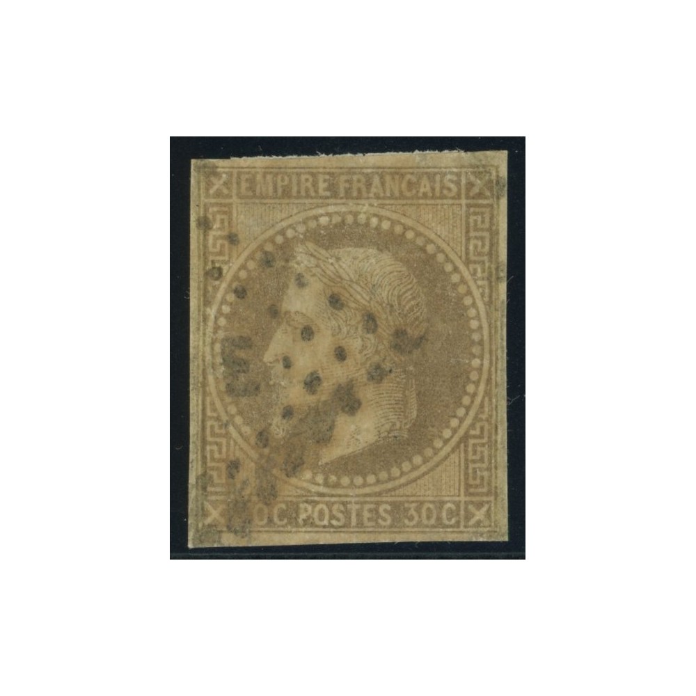 Napoléon III YT 9 - 30 c. brun - Oblitere cote 85 euro