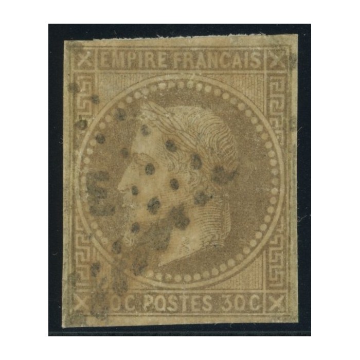 Napoléon III YT 9 - 30 c. brun - Oblitere cote 85 euro