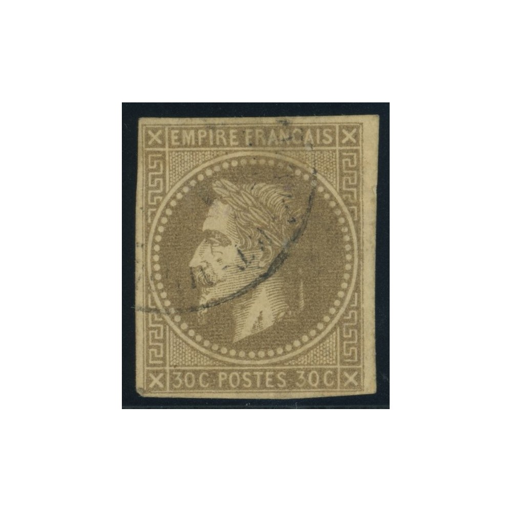 Napoléon III YT 9 - 30 c. brun - Oblitere cote 85 euro