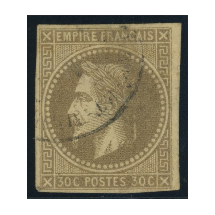 Napoléon III YT 9 - 30 c. brun - Oblitere cote 85 euro