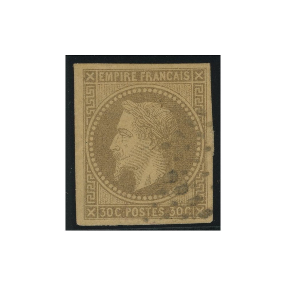 Napoléon III YT 9 - 30 c. brun - Oblitere cote 85 euro