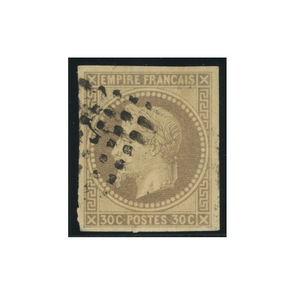 Napoléon III YT 9 - 30 c. brun - Oblitere cote 85 euro