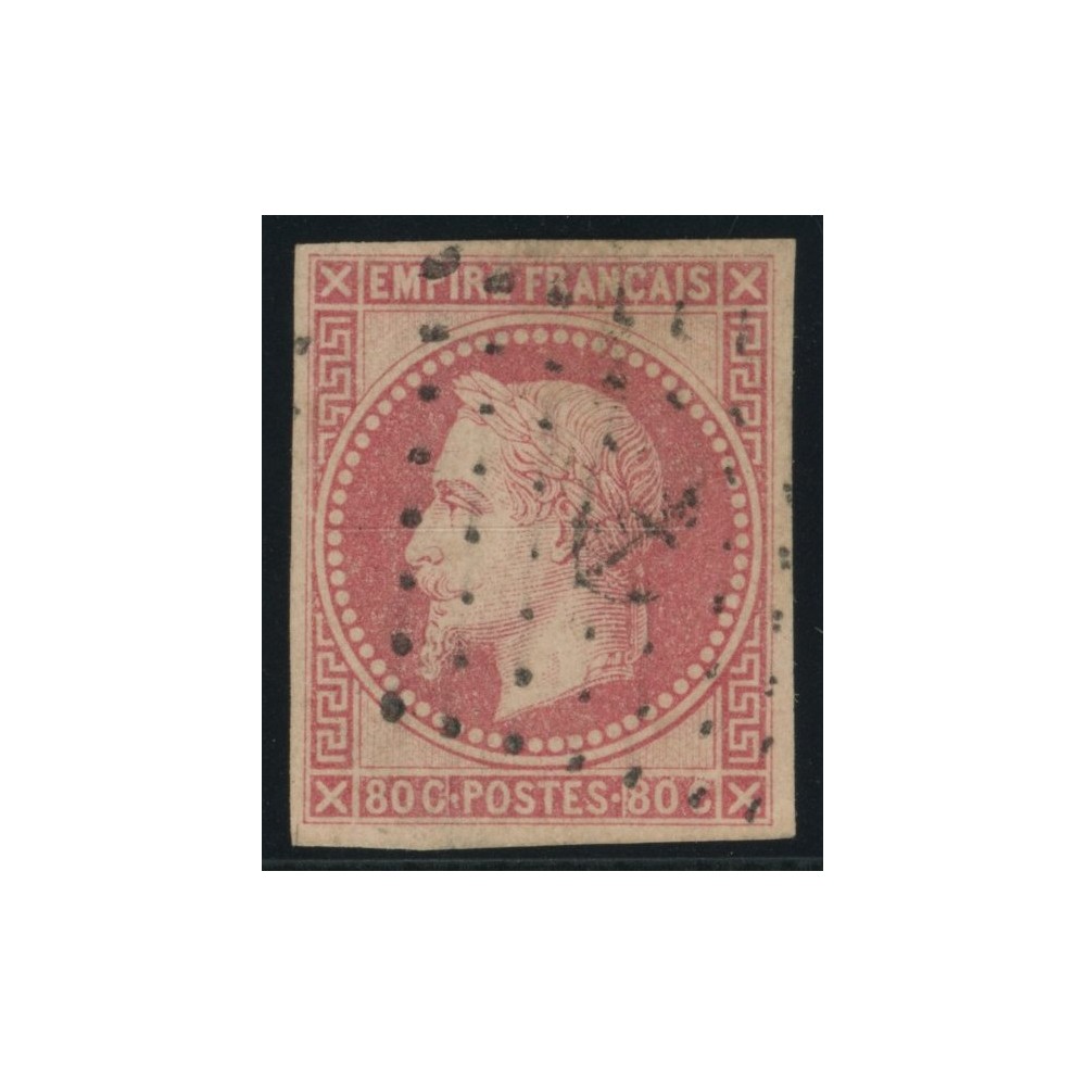 Napoléon III YT 10 - 80 c. rose - Oblitere cote 150 euro