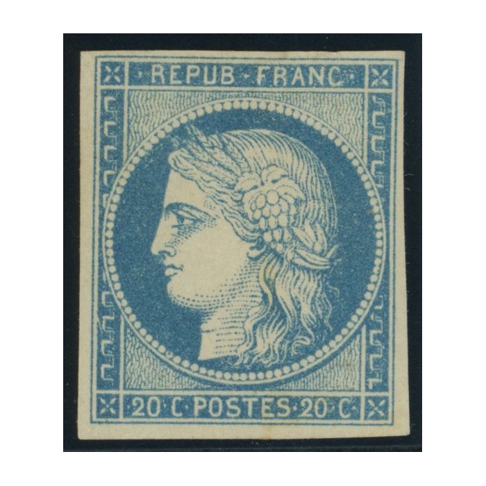 Céres YT 12 - 20 c. bleu - Neuf x cote 700 euro