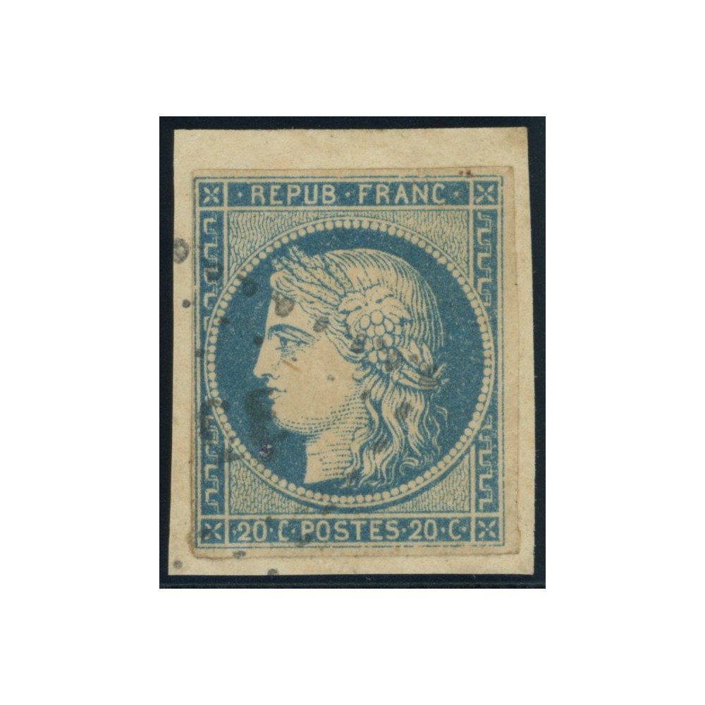 Céres YT 12 - 20 c. bleu - Oblitere cote 160 euro