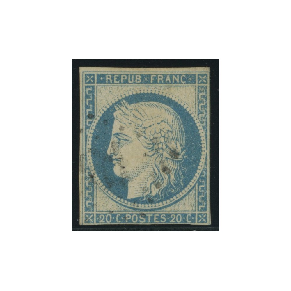 Céres YT 12 - 20 c. bleu - Oblitere cote 160 euro