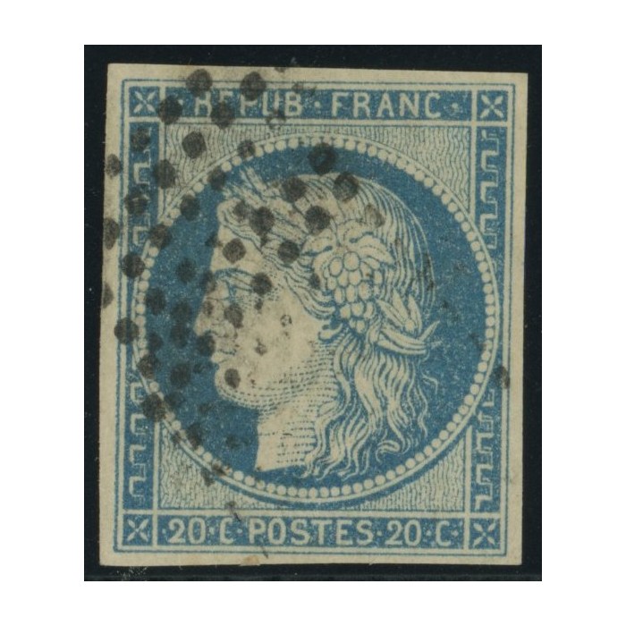 Céres YT 12 - 20 c. bleu - Oblitere cote 160 euro