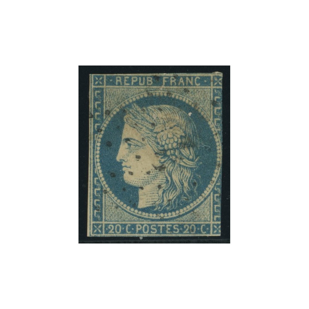 Céres YT 12 - 20 c. bleu - Oblitere cote 160 euro