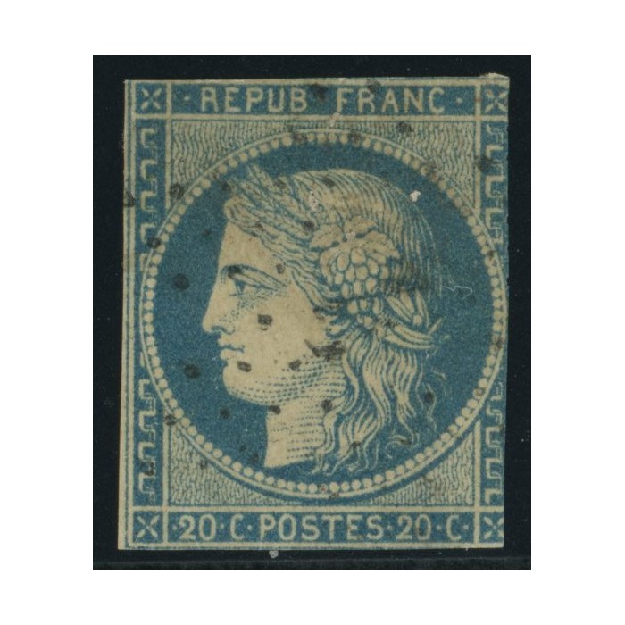 Céres YT 12 - 20 c. bleu - Oblitere cote 160 euro