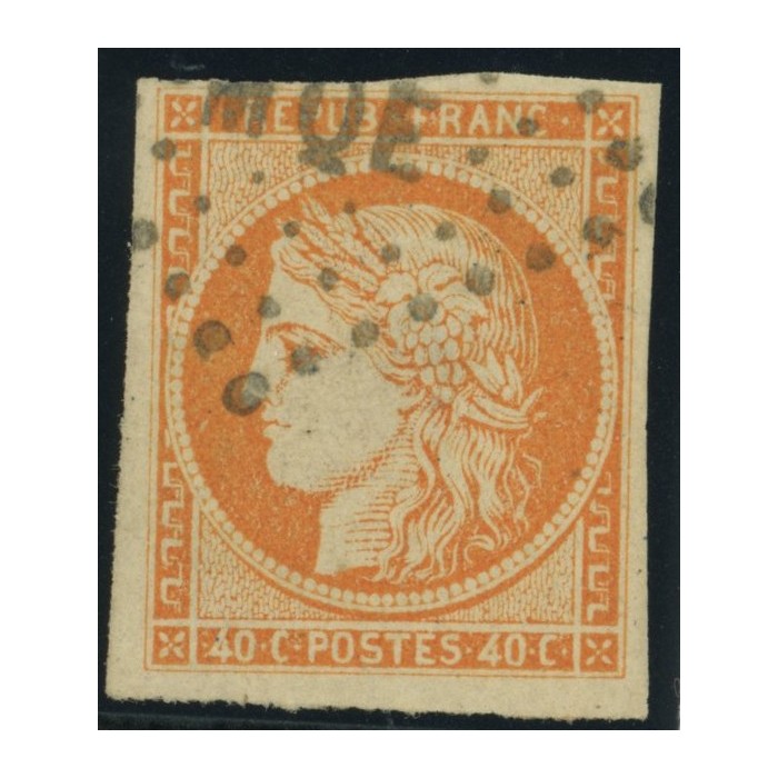 Céres YT 13 - 40 c. orange - Oblitere cote 20 euro