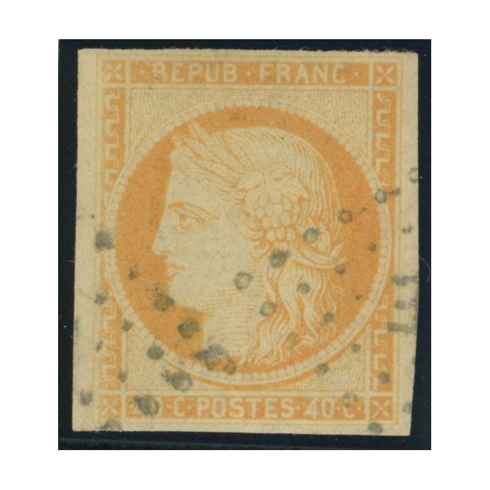 Céres YT 13 - 40 c. orange - Oblitere cote 20 euro