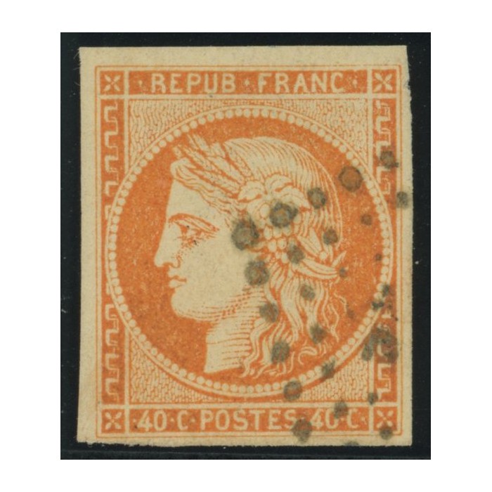 Céres YT 13 - 40 c. orange - Oblitere cote 20 euro