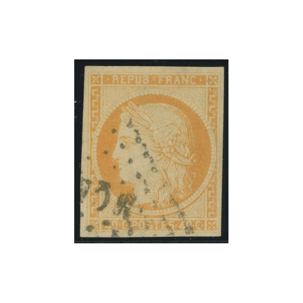 Céres YT 13 - 40 c. orange - Oblitere cote 20 euro