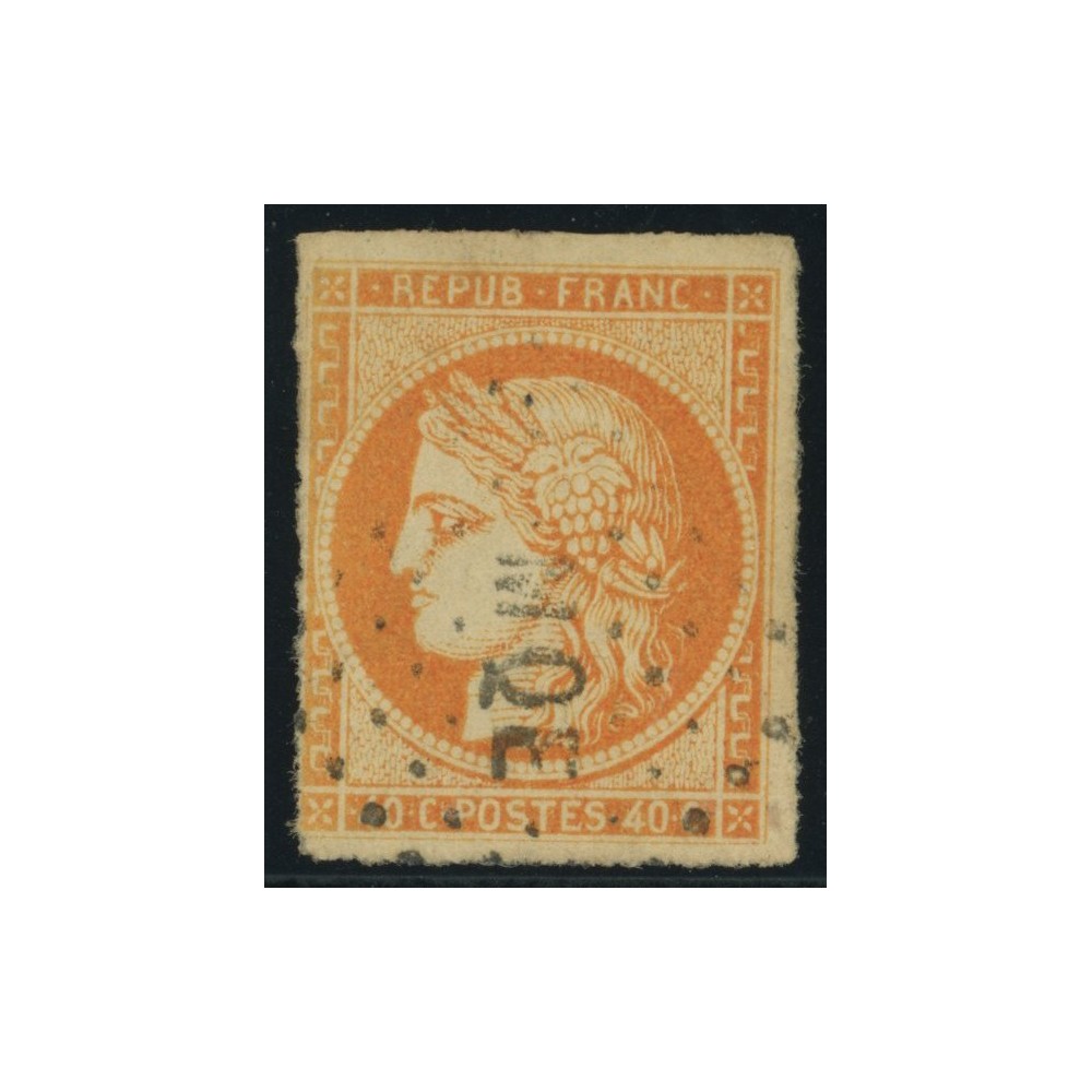 Céres YT 13 - 40 c. orange - Oblitere cote 20 euro