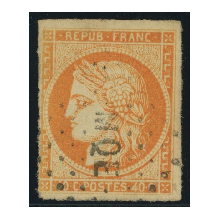 Céres YT 13 - 40 c. orange - Oblitere cote 20 euro