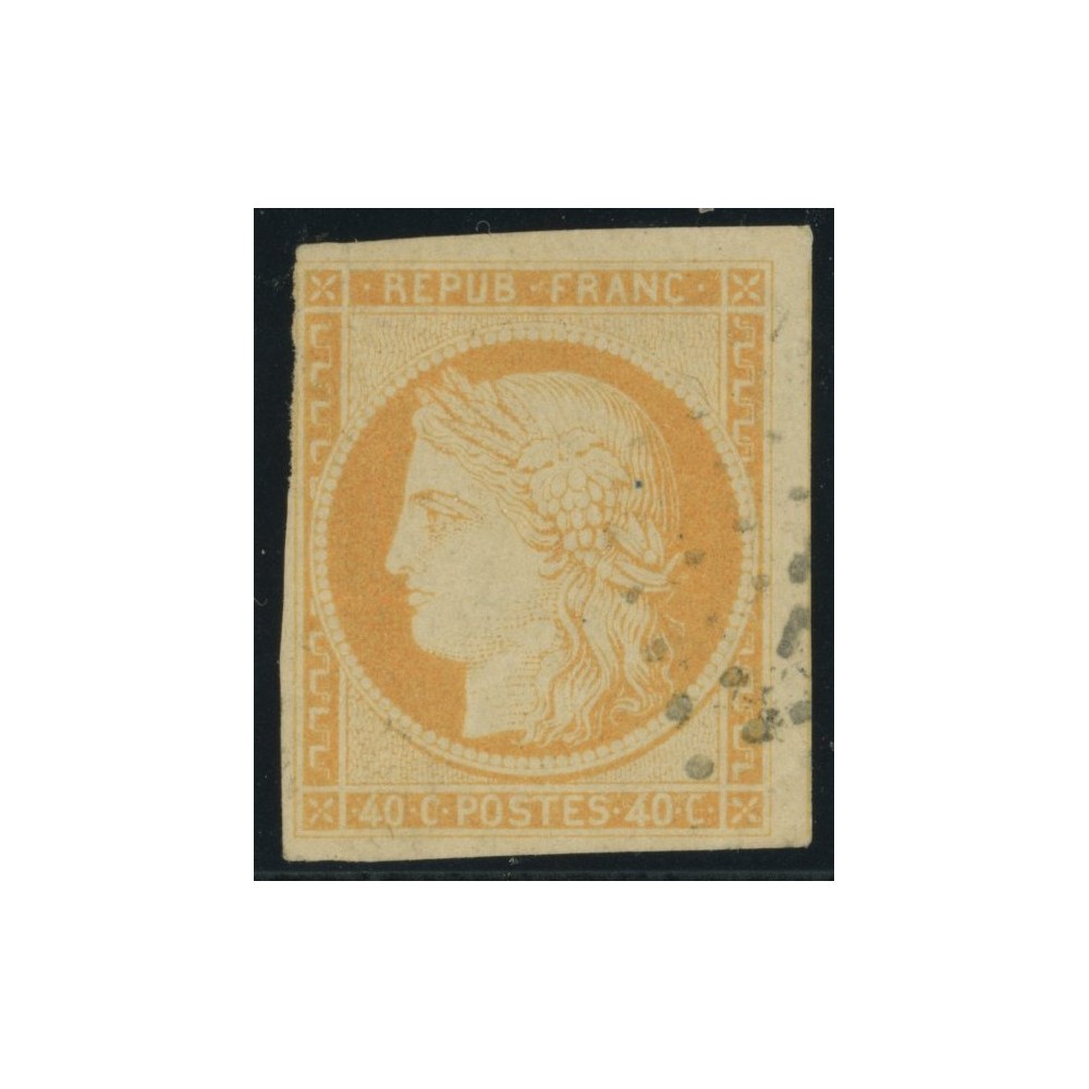 Céres YT 13 - 40 c. orange - Oblitere cote 20 euro