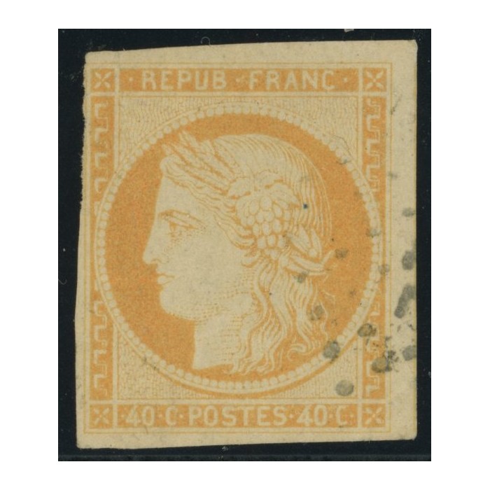 Céres YT 13 - 40 c. orange - Oblitere cote 20 euro