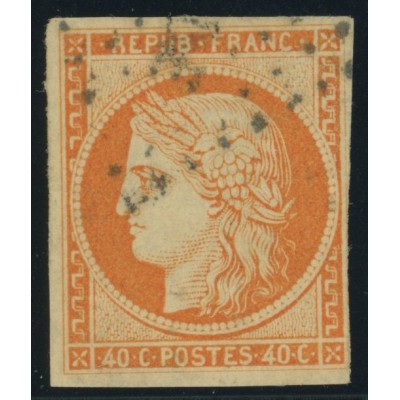 Céres YT 13 - 40 c. orange - Oblitere cote 20 euro