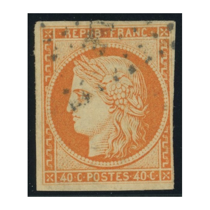 Céres YT 13 - 40 c. orange - Oblitere cote 20 euro