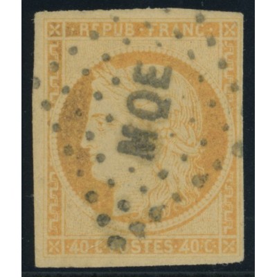 Céres YT 13 - 40 c. orange - Oblitere cote 20 euro