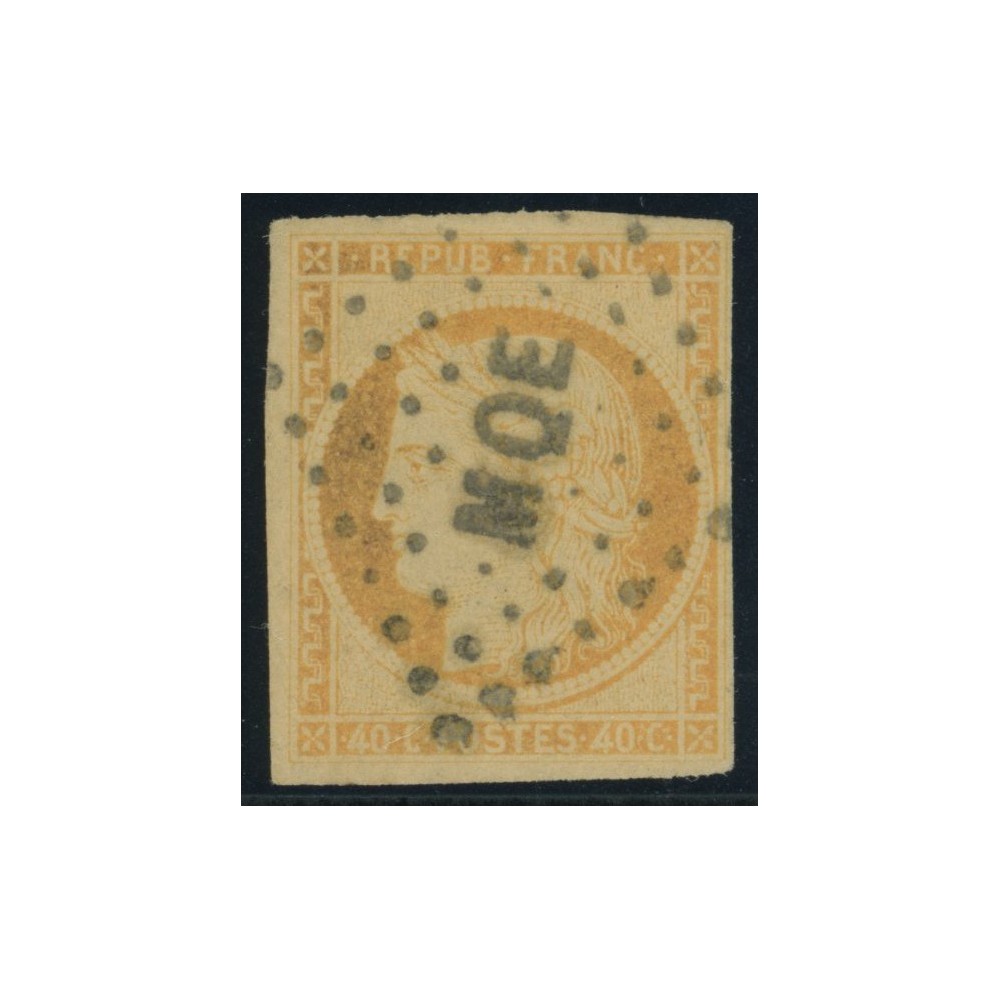 Céres YT 13 - 40 c. orange - Oblitere cote 20 euro