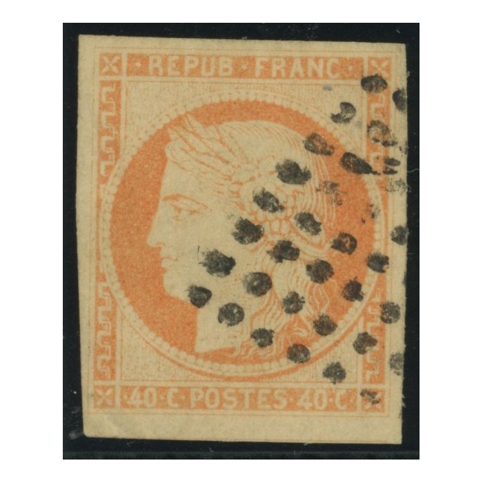 Céres YT 13 - 40 c. orange - Oblitere cote 20 euro