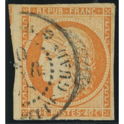 Céres YT 13 - 40 c. orange - Oblitere cote 20 euro