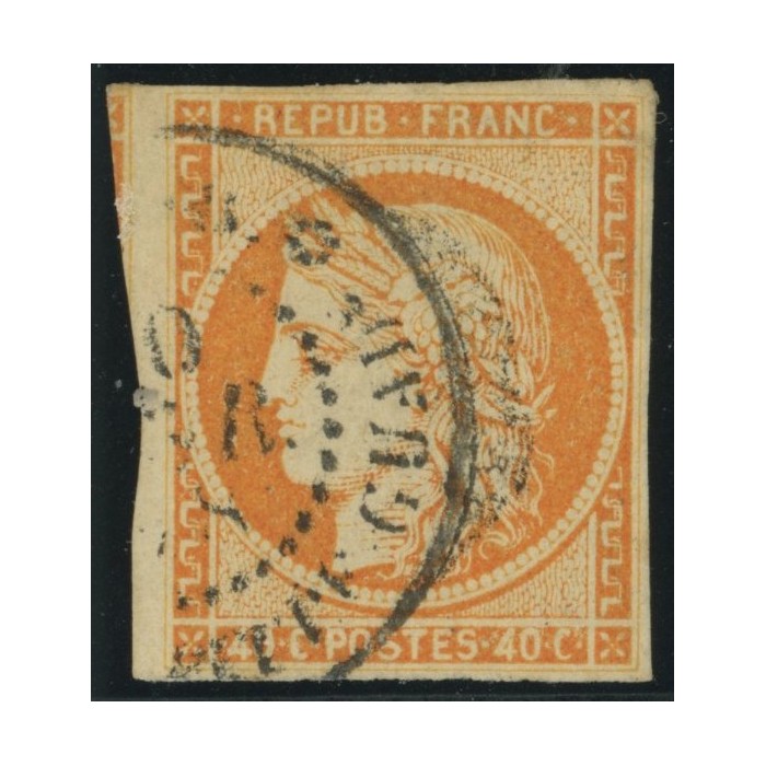 Céres YT 13 - 40 c. orange - Oblitere cote 20 euro