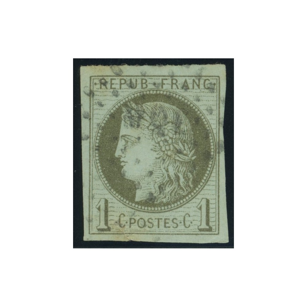 Céres YT 14 - 1 c. vert-olive - Oblitere cote 18 euro