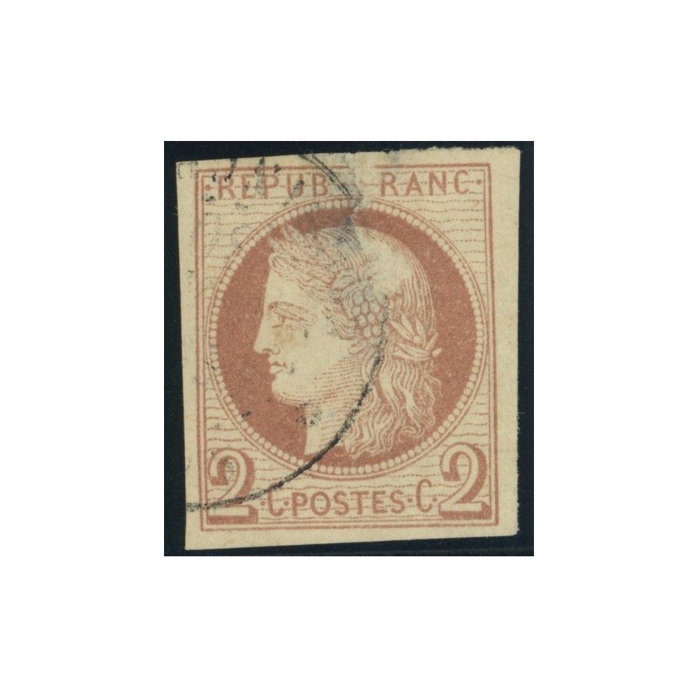 Céres YT 15 - 2 c. rouge-brun - Oblitere cote 1000 euro