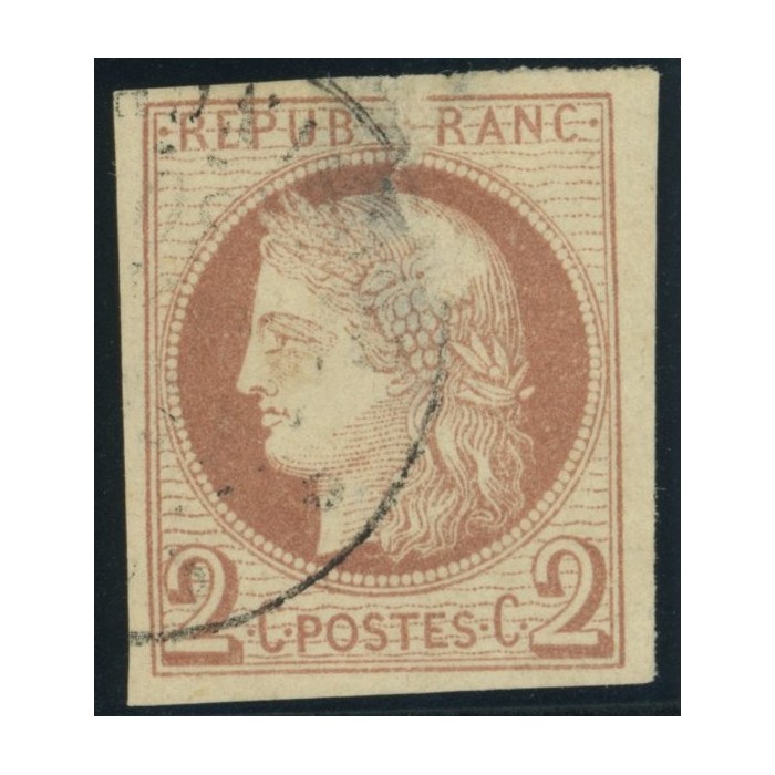 Céres YT 15 - 2 c. rouge-brun - Oblitere cote 1000 euro