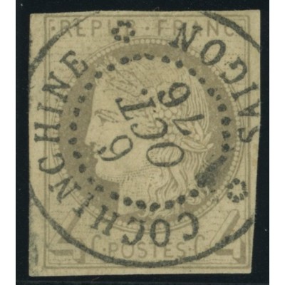 Céres YT 16 - 4 c. gris - Oblitere cote 750 euro