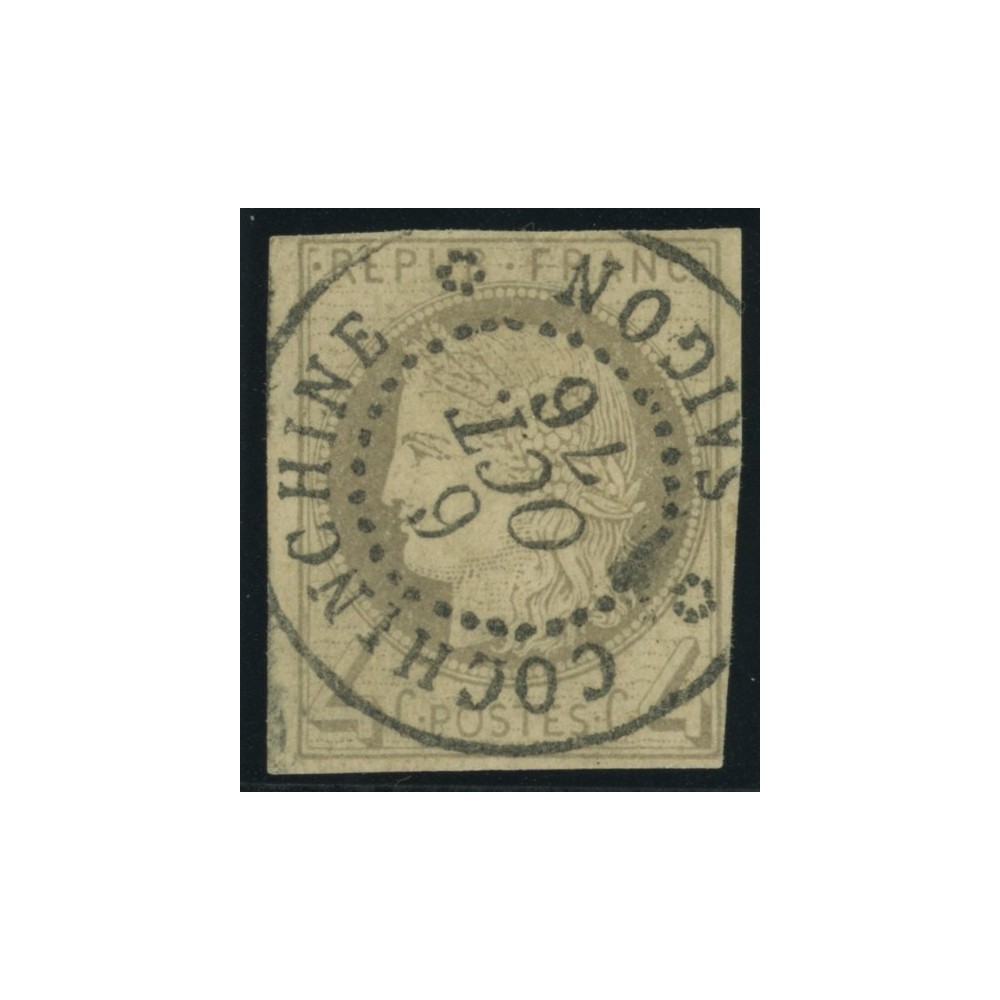 Céres YT 16 - 4 c. gris - Oblitere cote 750 euro