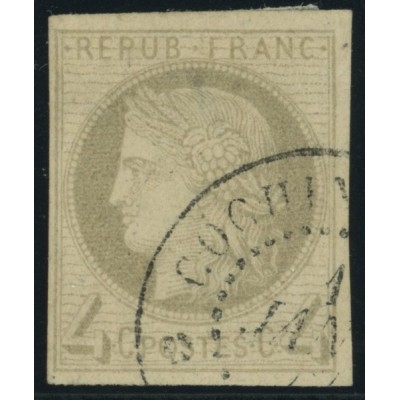 Céres YT 16 - 4 c. gris - Oblitere cote 750 euro