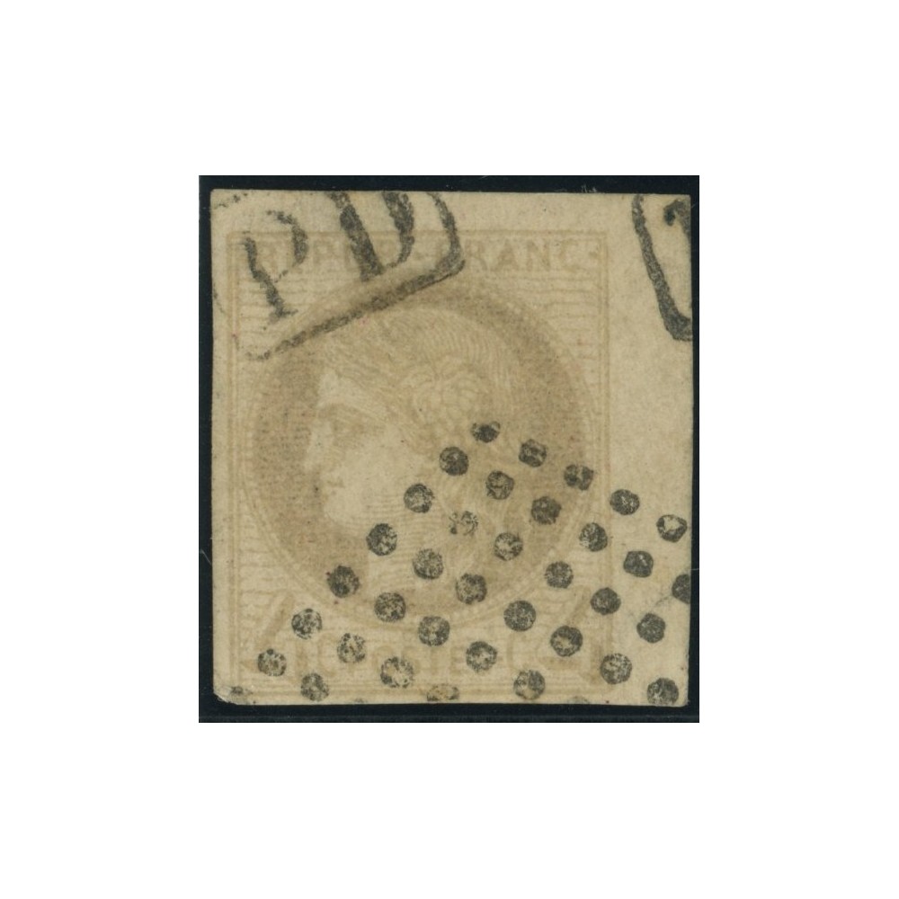 Céres YT 16 - 4 c. gris - Oblitere cote 750 euro