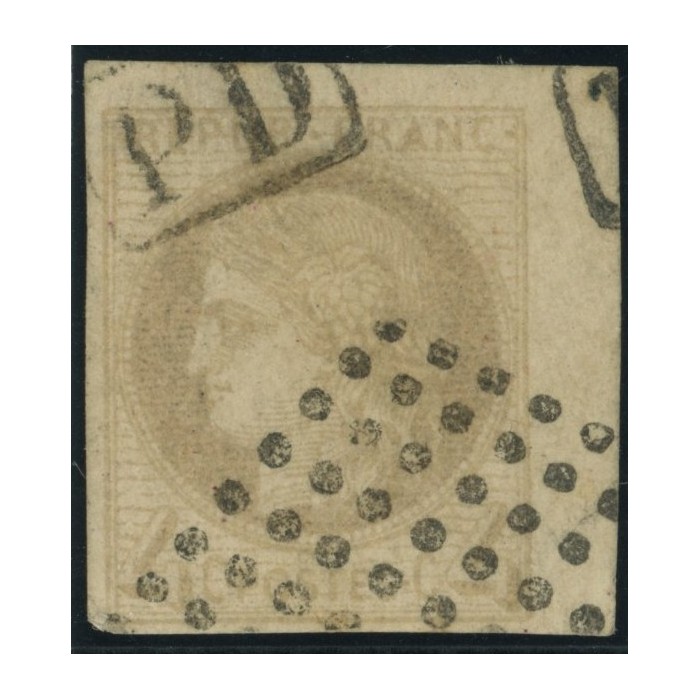 Céres YT 16 - 4 c. gris - Oblitere cote 750 euro