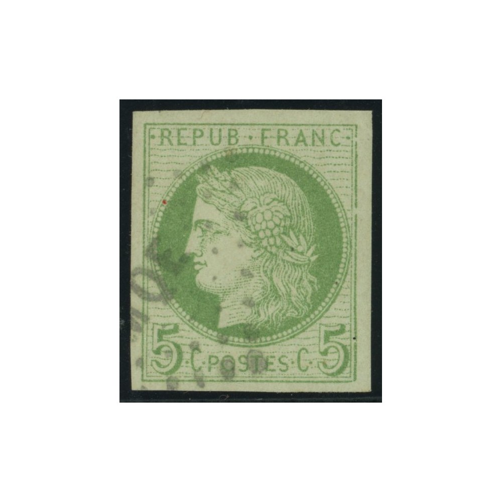 Céres YT 17 - 5 c. vert s. azuré - Oblitere cote 12 euro