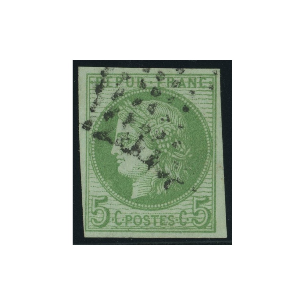 Céres YT 17 - 5 c. vert s. azuré - Oblitere cote 12 euro