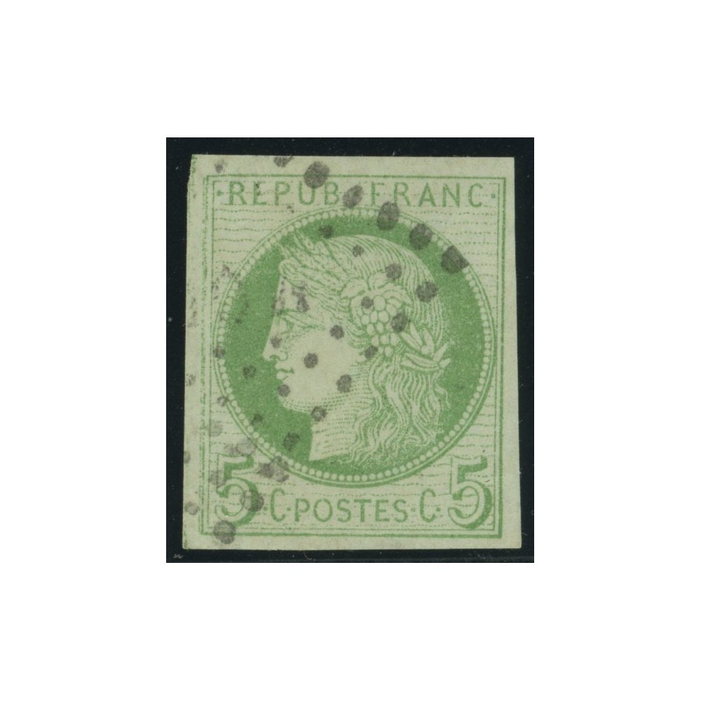 Céres YT 17 - 5 c. vert s. azuré - Oblitere cote 12 euro