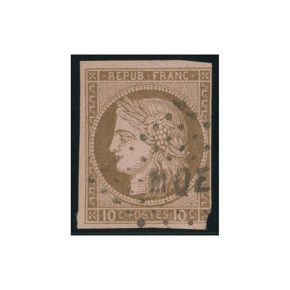 Céres YT 18 - 10 c. brun s. rose - Oblitere cote 18 euro