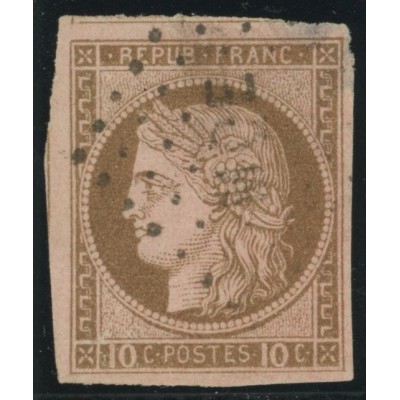 Céres YT 18 - 10 c. brun s. rose - Oblitere cote 18 euro