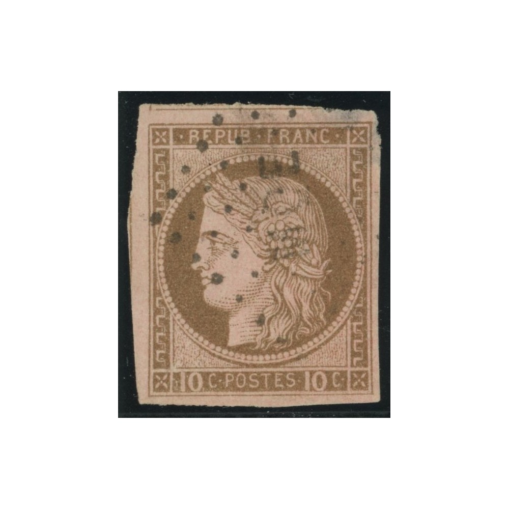 Céres YT 18 - 10 c. brun s. rose - Oblitere cote 18 euro