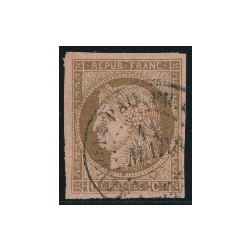 Céres YT 18 - 10 c. brun s. rose - Oblitere cote 18 euro